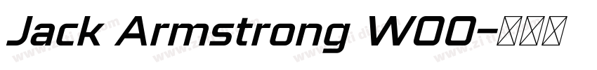 Jack Armstrong W00字体转换